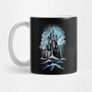 Chalk Drawing Art Of A Castle Mug